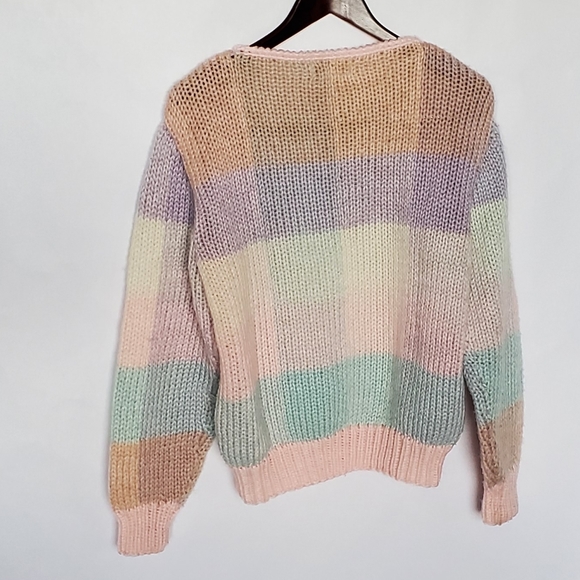 Vintage Multicolor  Knitted Sweater - Picture 3 of 8